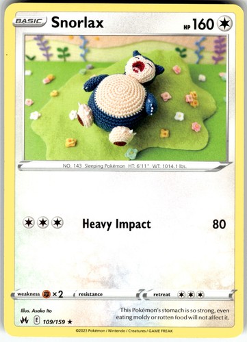 Snorlax 109 159 - 109/159, crown