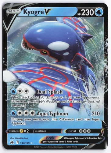 Pokémon tcg kyogre - pokémon, 037/159